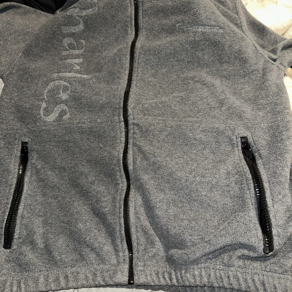 Colorado Timberline Men's MD Long Sleeve Fleece Embroidered Jacket Gray Full Zip